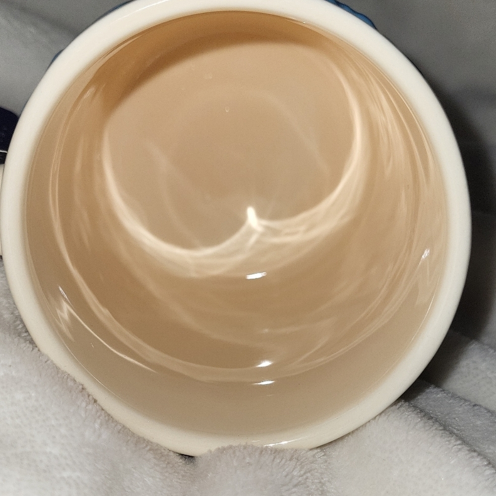 Ceramic Mug with Blue Bow Accents - Picture 4 of 9